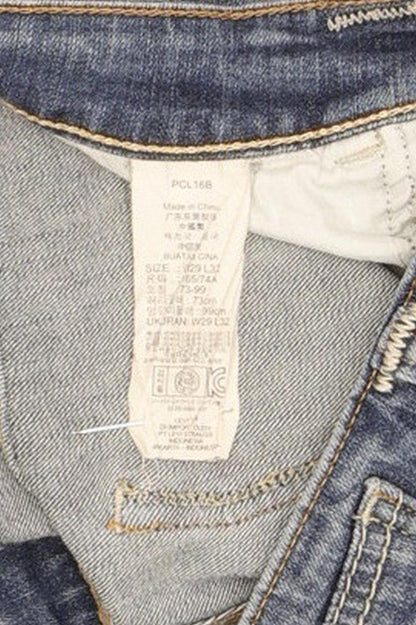 Levi's Demi Curve Women Blue Straight Slim Stretch Jeans W29 L32