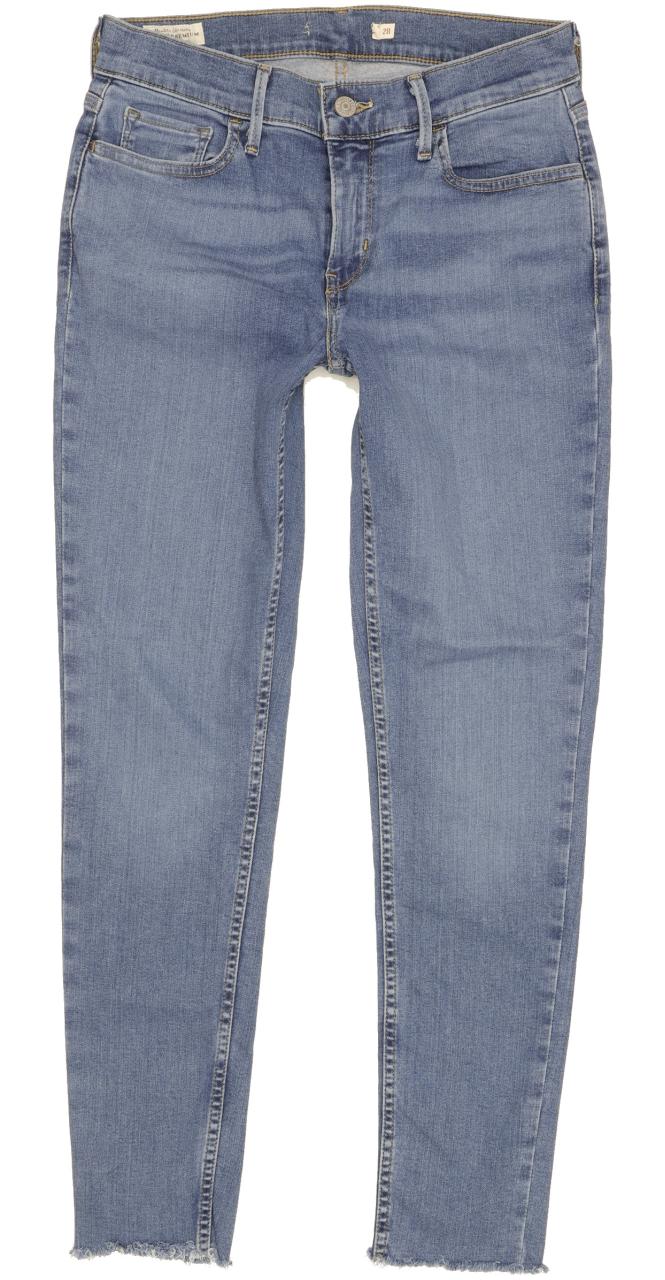 Levi's 710 Super Women Blue Skinny Slim Stretch Jeans W28 L27
