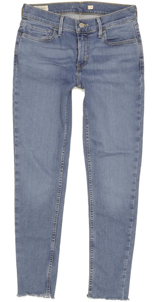 Levi's 710 Super Women Blue Skinny Slim Stretch Jeans W28 L27
