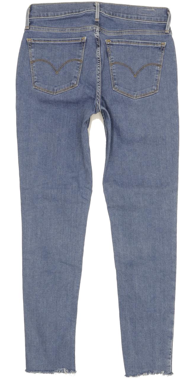 Levi's 710 Super Women Blue Skinny Slim Stretch Jeans W28 L27