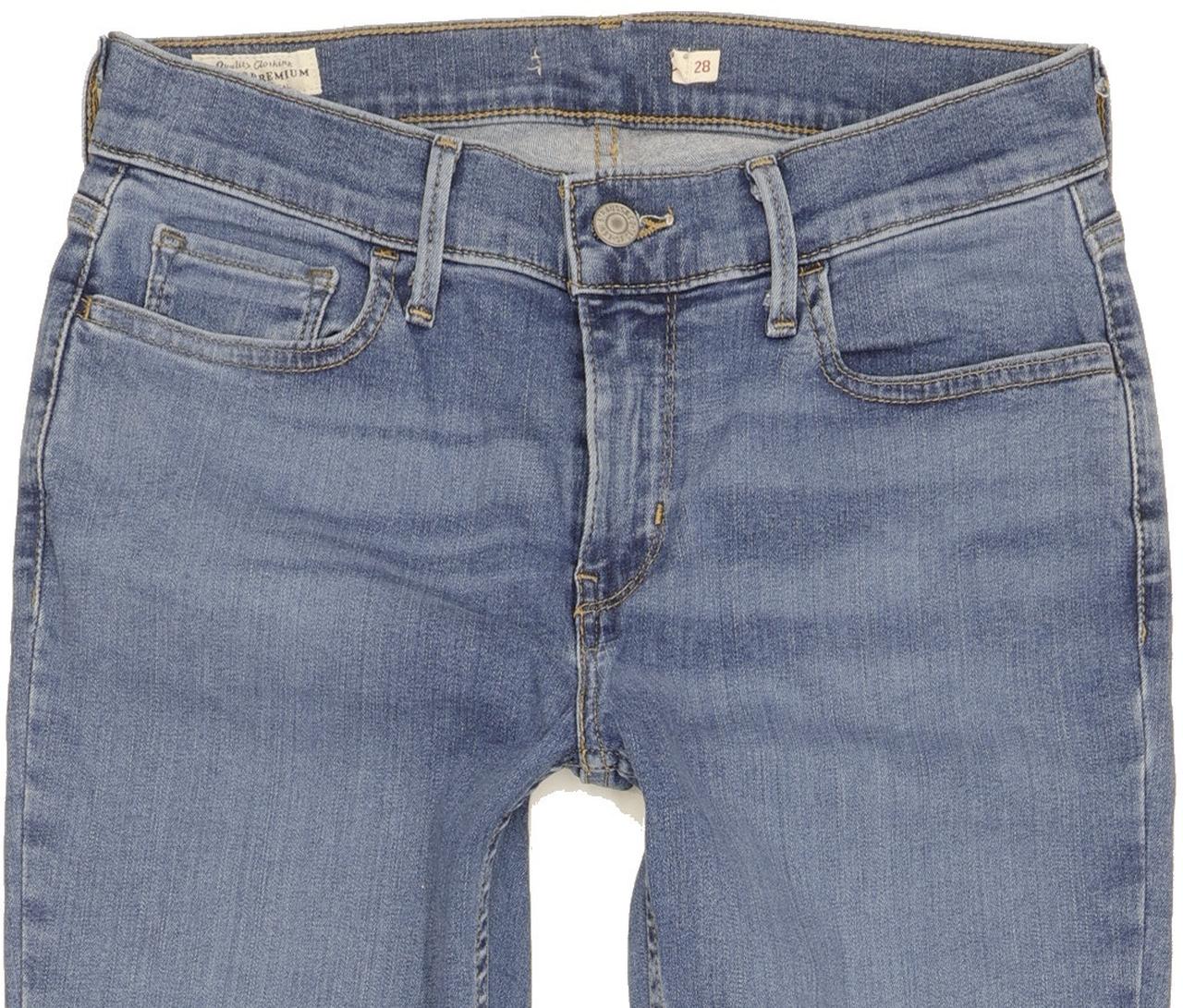 Levi's 710 Super Women Blue Skinny Slim Stretch Jeans W28 L27