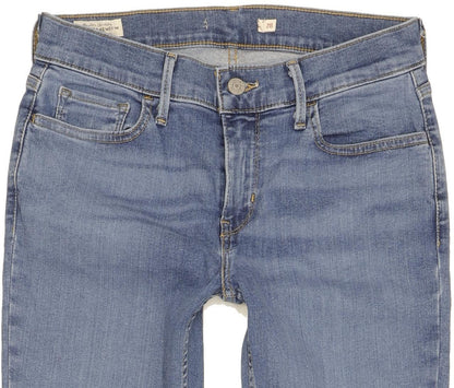 Levi's 710 Super Women Blue Skinny Slim Stretch Jeans W28 L27