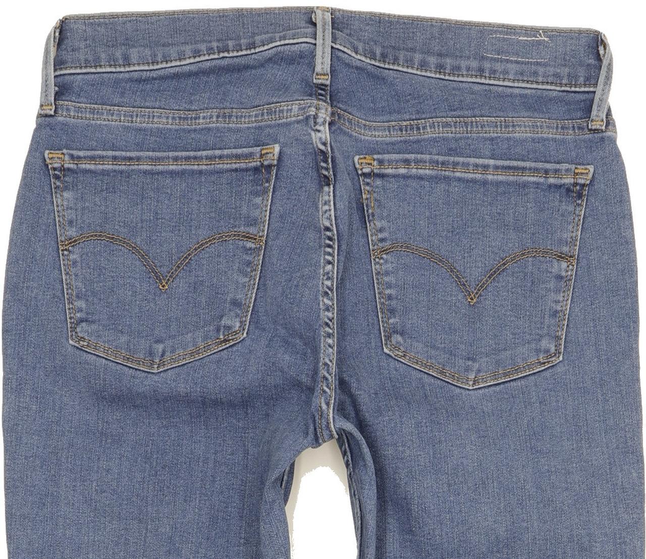 Levi's 710 Super Women Blue Skinny Slim Stretch Jeans W28 L27
