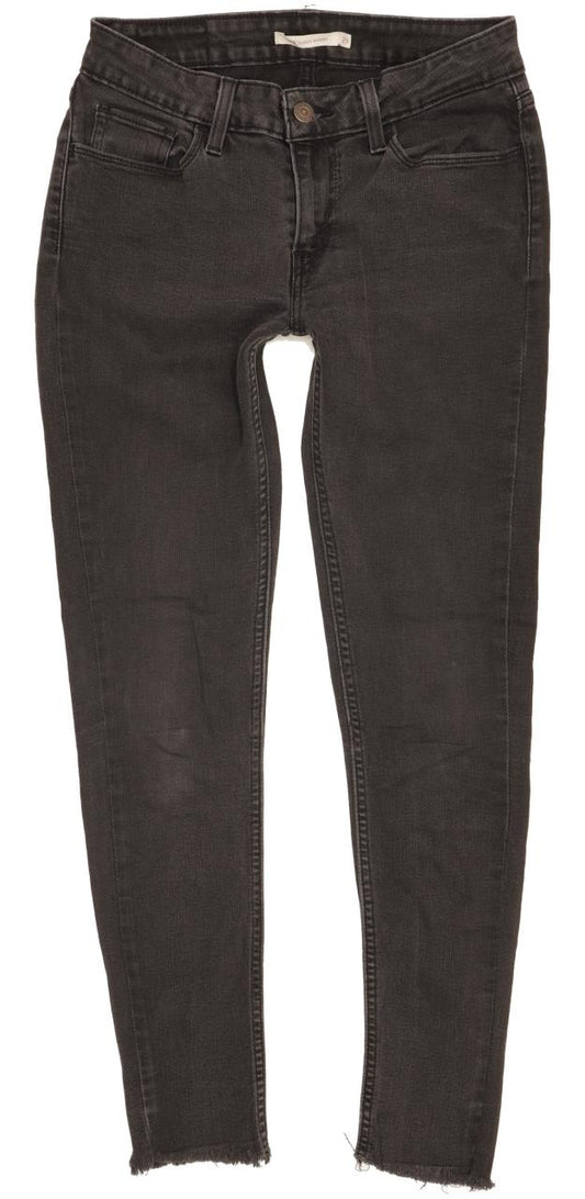 Levi's 535 Women Black Skinny Slim Stretch Jeans W29 L28