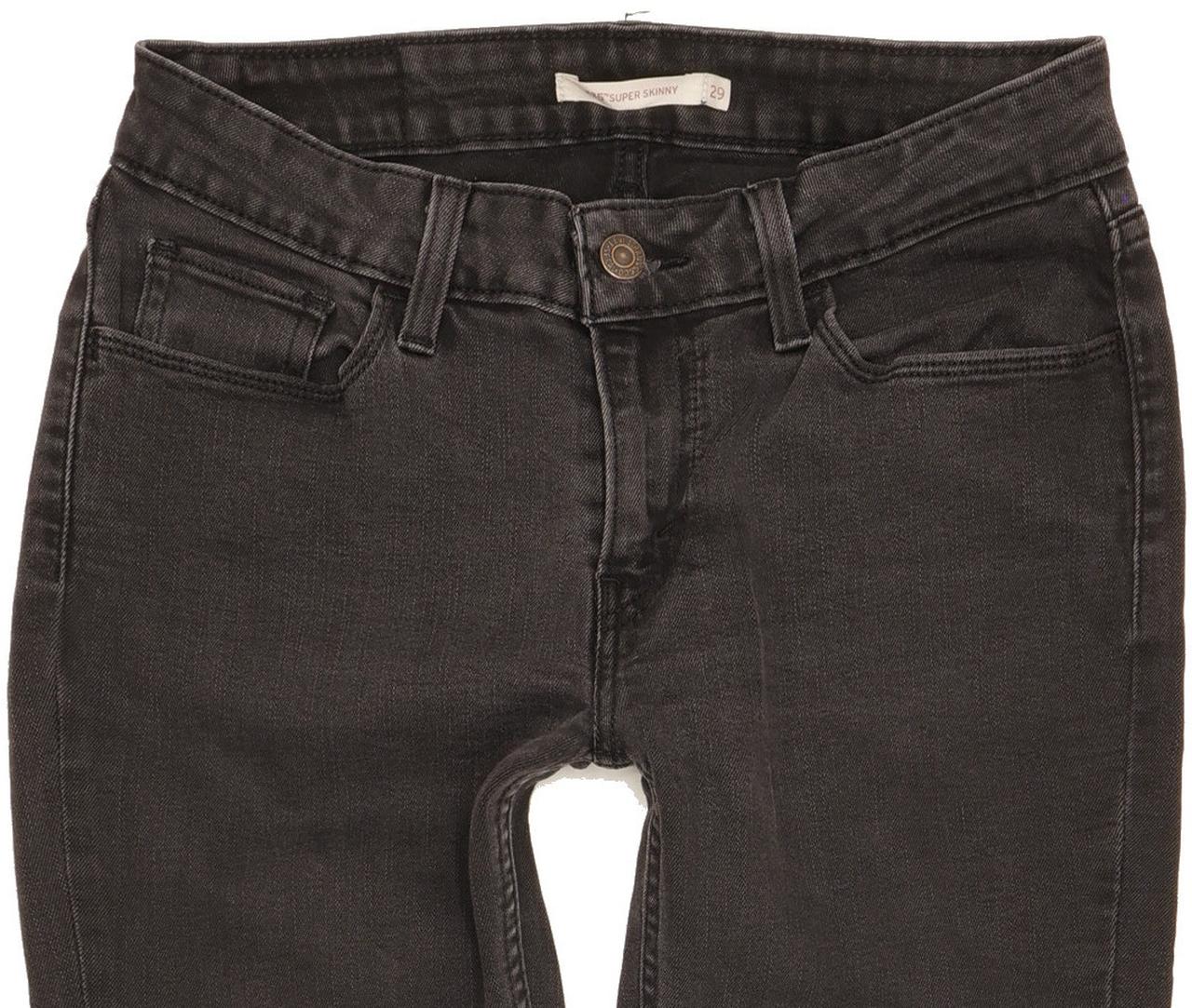 Levi's 535 Women Black Skinny Slim Stretch Jeans W29 L28