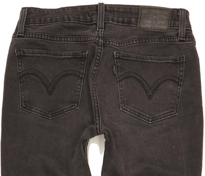 Levi's 535 Women Black Skinny Slim Stretch Jeans W29 L28