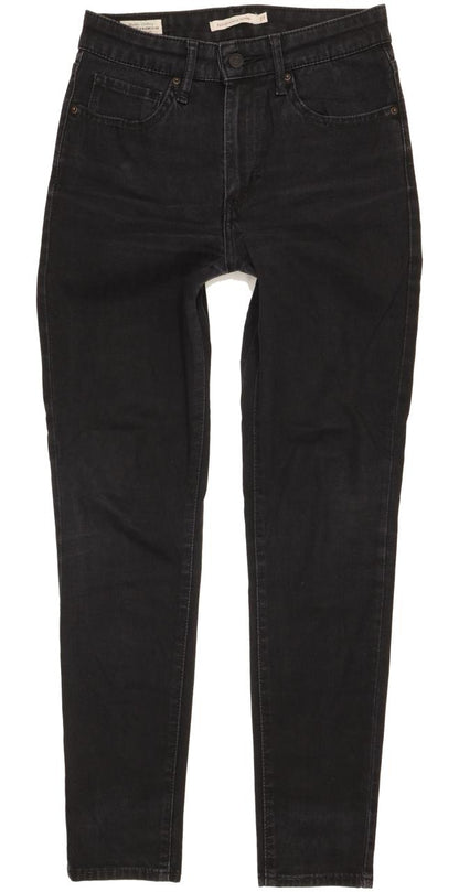Levi's 721 Women Black Skinny Slim Stretch Jeans W27 L28