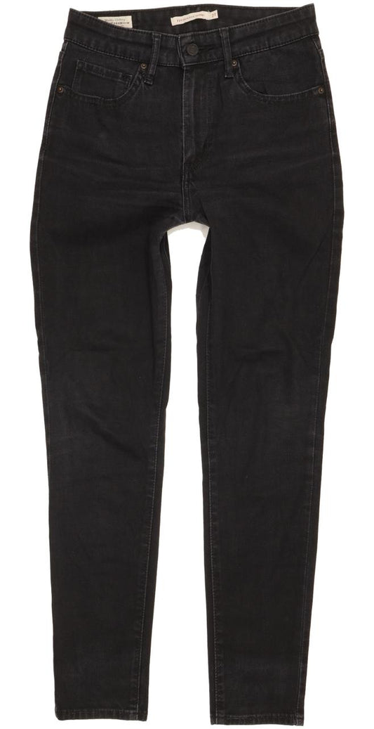 Levi's 721 Women Black Skinny Slim Stretch Jeans W27 L28