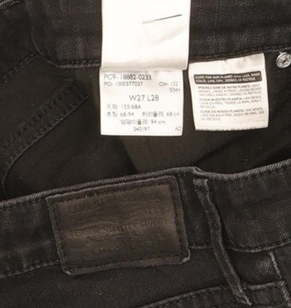 Levi's 721 Women Black Skinny Slim Stretch Jeans W27 L28