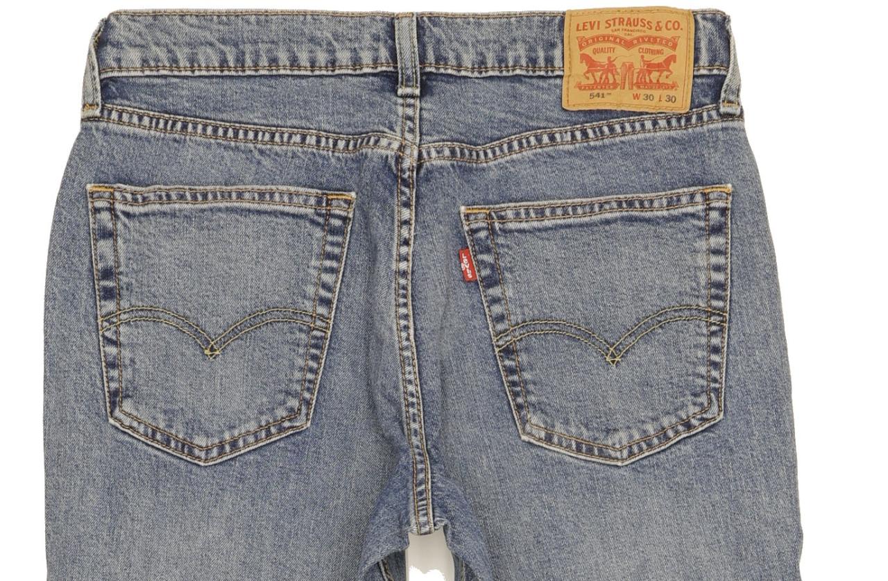 Levi's 541 Men Blue Straight Slim Jeans W30 L29