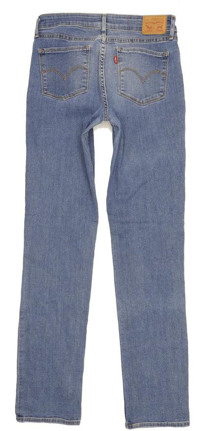 Levi's 714 Men Blue Straight Slim Stretch Jeans W29 L34