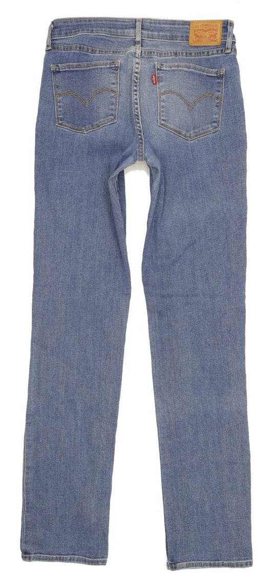 Levi's 714 Men Blue Straight Slim Stretch Jeans W29 L34