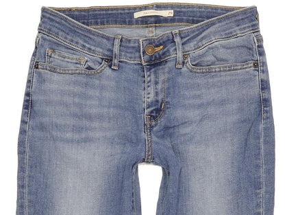 Levi's 714 Men Blue Straight Slim Stretch Jeans W29 L34