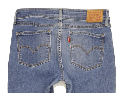 Levi's 714 Men Blue Straight Slim Stretch Jeans W29 L34