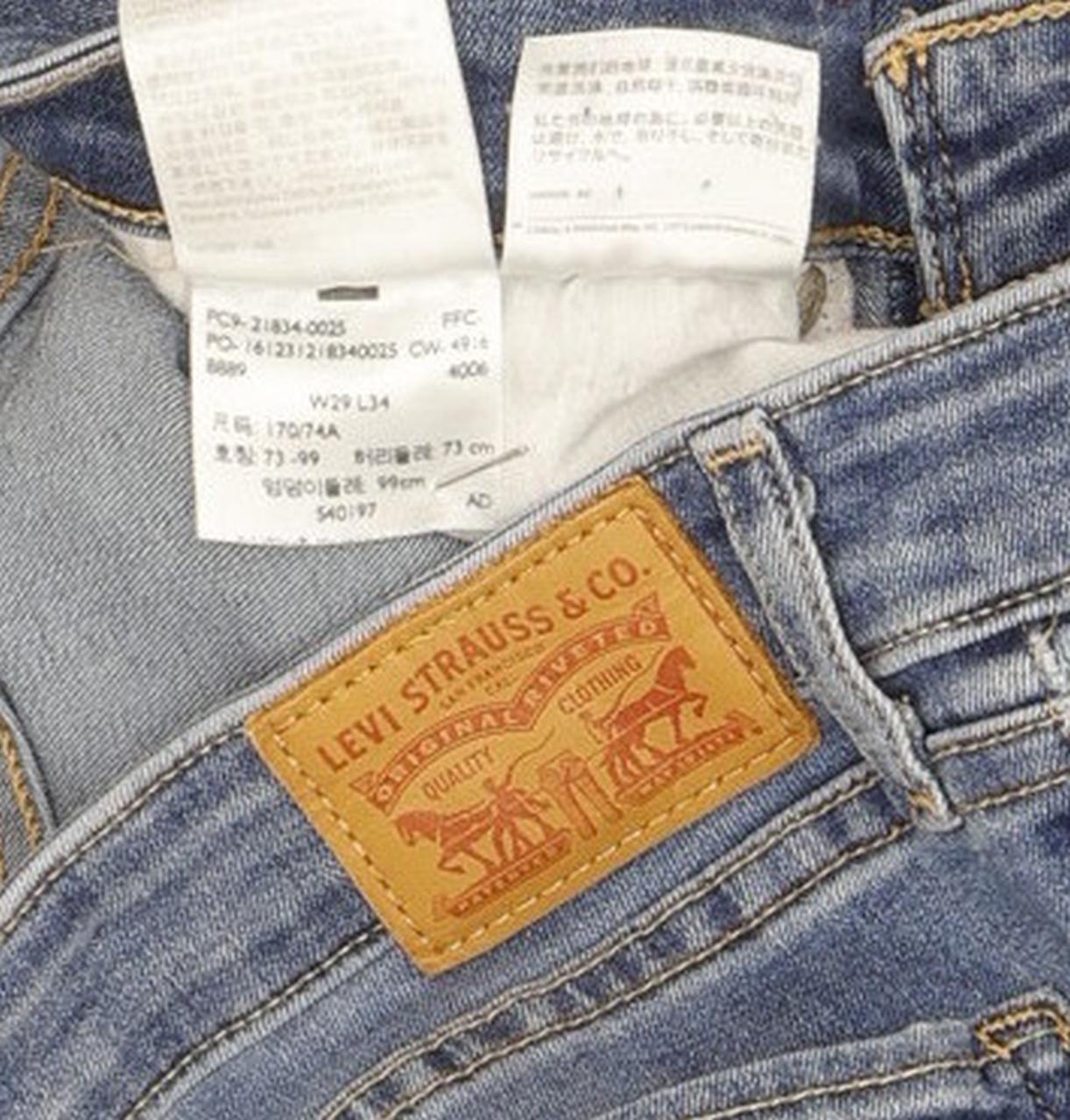 Levi's 714 Men Blue Straight Slim Stretch Jeans W29 L34
