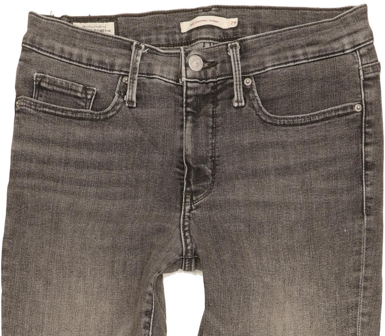 Levi's 311 Shaping Women Grey Skinny Slim Stretch Jeans W29 L30
