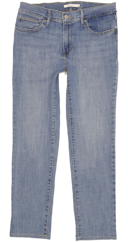 Levi's Slimming Women Blue Straight Slim Stretch Jeans W30 L29