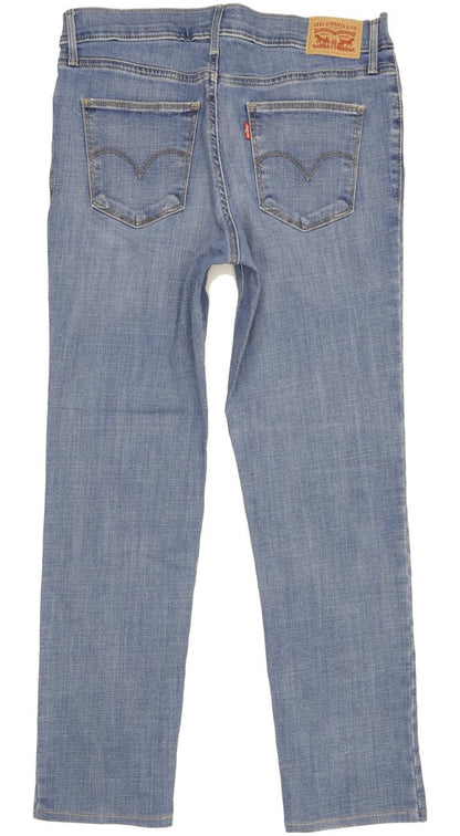Levi's Slimming Women Blue Straight Slim Stretch Jeans W30 L29