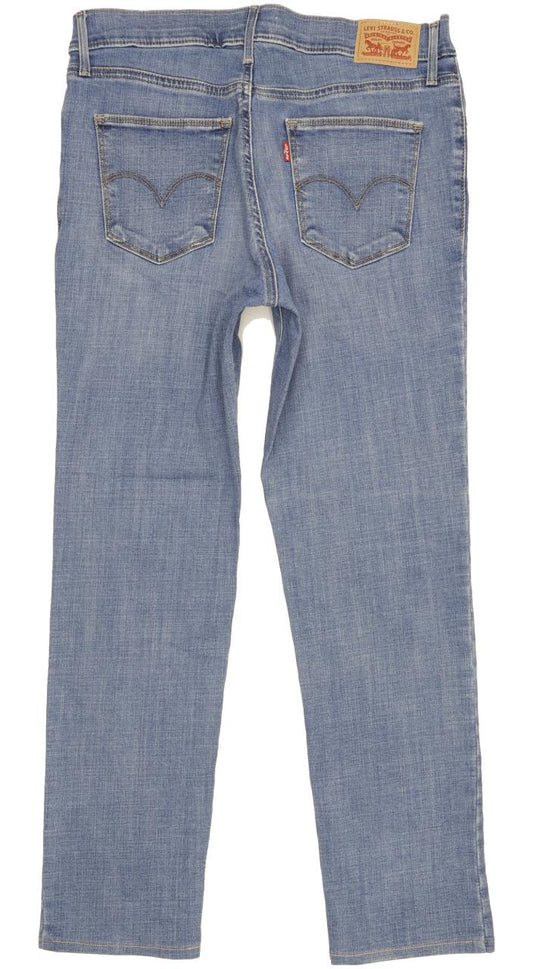 Levi's Slimming Women Blue Straight Slim Stretch Jeans W30 L29
