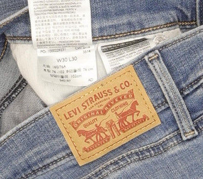 Levi's Slimming Women Blue Straight Slim Stretch Jeans W30 L29