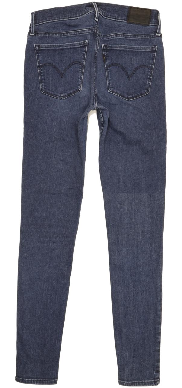 Levi's 710 Super Women Blue Skinny Slim Stretch Jeans W27 L30