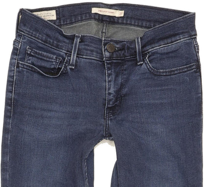 Levi's 710 Super Women Blue Skinny Slim Stretch Jeans W27 L30