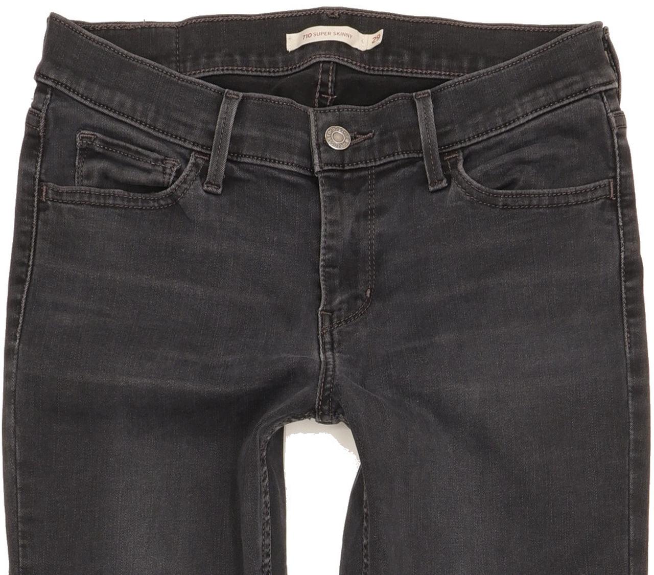 Levi's 710 Super Women Navy Skinny Slim Stretch Jeans W29 L32