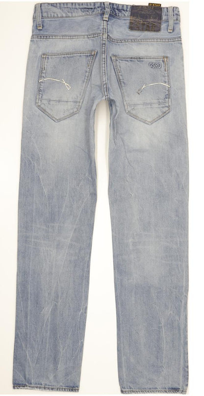 G-Star Morris Low Men Blue Straight Slim Jeans W29 L32