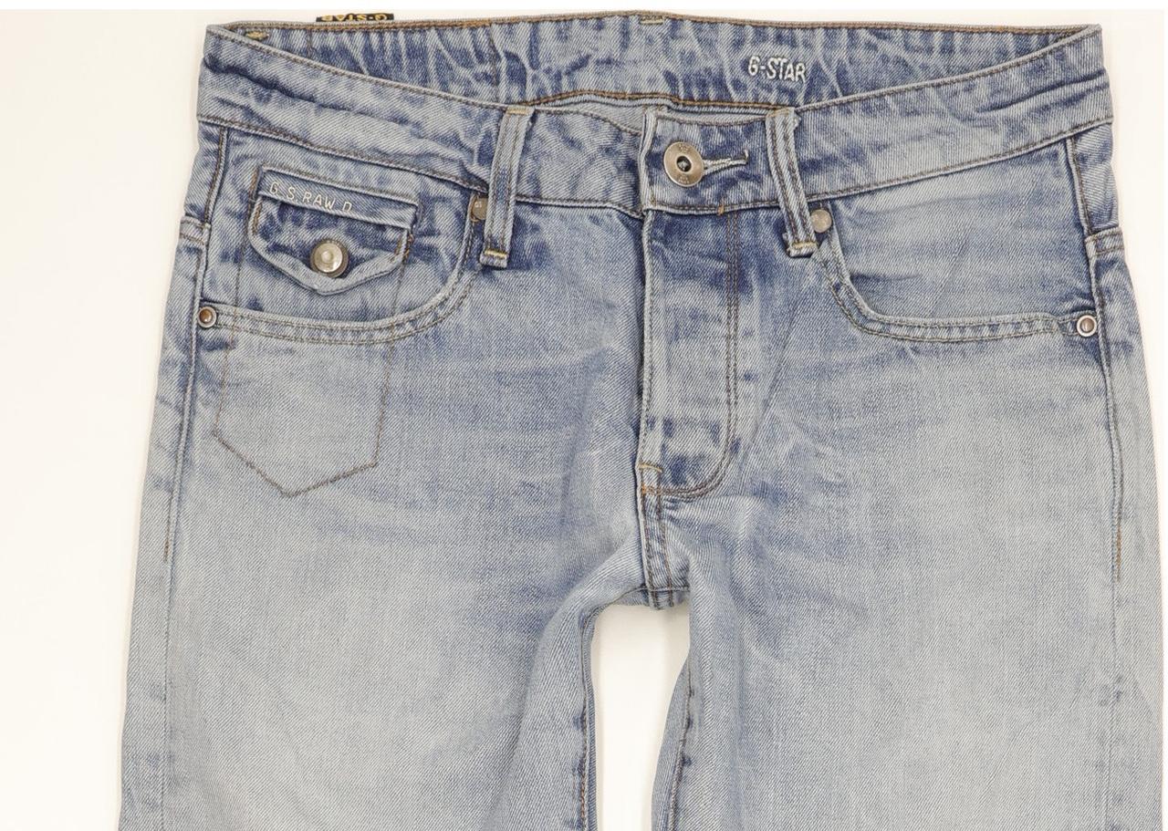 G-Star Morris Low Men Blue Straight Slim Jeans W29 L32