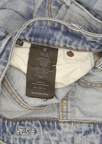 G-Star Morris Low Men Blue Straight Slim Jeans W29 L32