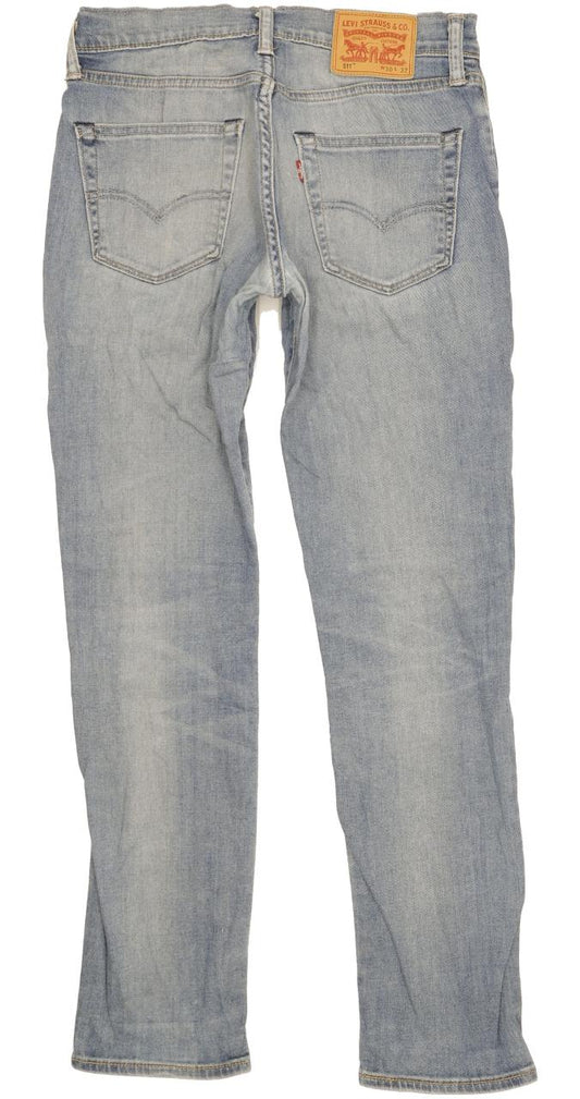 Levi's 511 Men Blue Straight Slim Stretch Jeans W30 L31