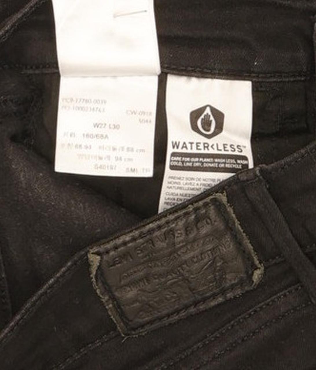 Levi's 710 Super Women Black Skinny Slim Stretch Jeans W27 L29