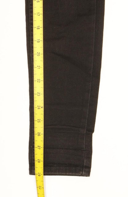 Levi's 710 Super Women Black Skinny Slim Stretch Jeans W27 L29