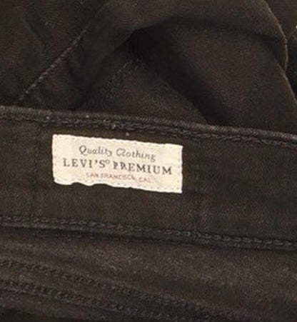 Levi's 710 Super Women Black Skinny Slim Stretch Jeans W27 L29