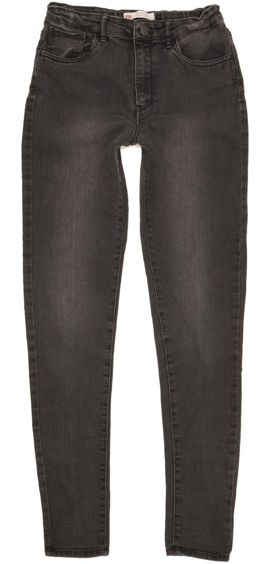 Levi's 720 Kids Women Black Skinny Slim Stretch Jeans W24 L31