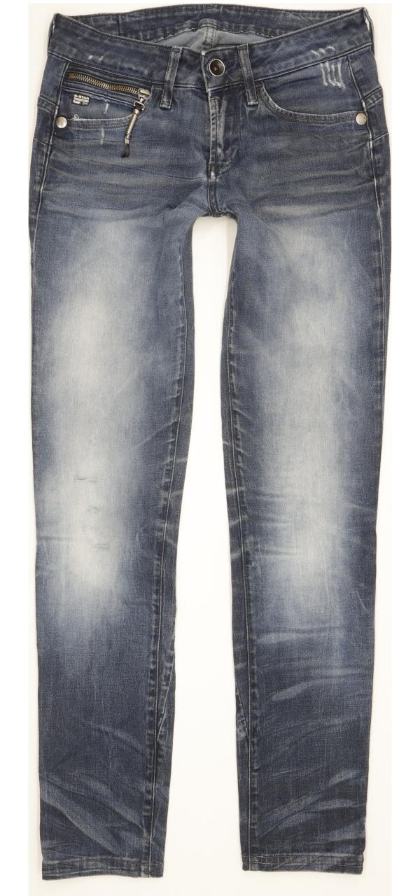 G-Star Midge Sculpted Women Blue Skinny Slim Stretch Jeans W27 L30