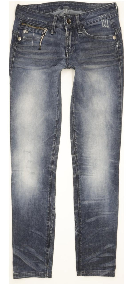 G-Star Midge Sculpted Women Blue Skinny Slim Stretch Jeans W27 L30