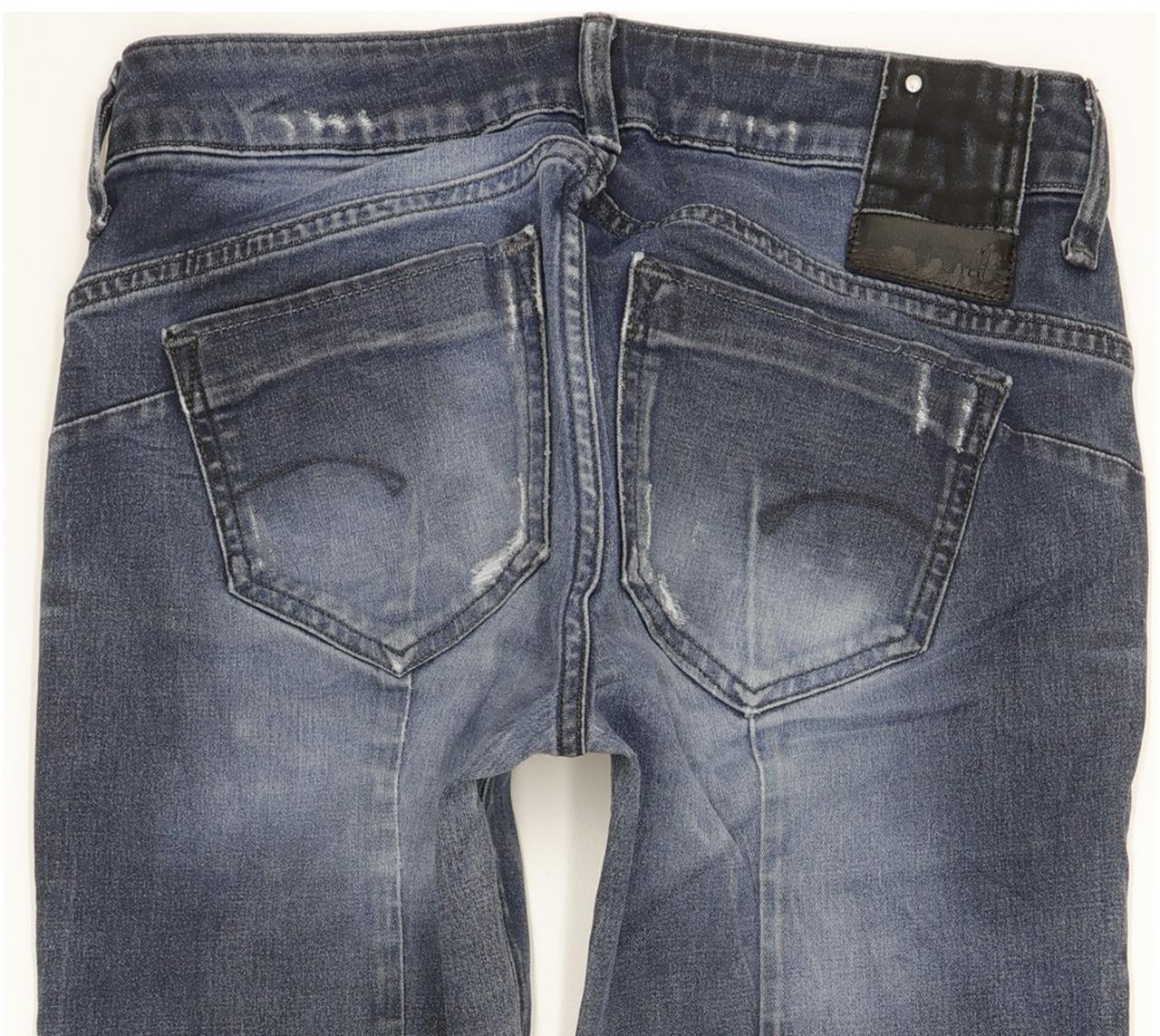 G-Star Midge Sculpted Women Blue Skinny Slim Stretch Jeans W27 L30