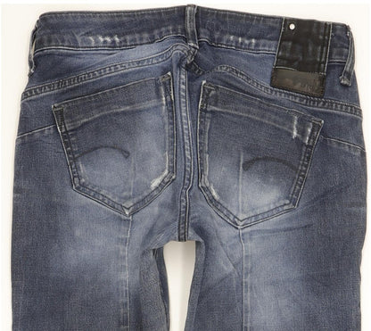 G-Star Midge Sculpted Women Blue Skinny Slim Stretch Jeans W27 L30