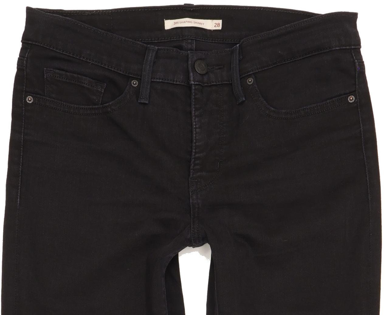 Levi's 311 Shaping Women Black Skinny Slim Stretch Jeans W28 L31