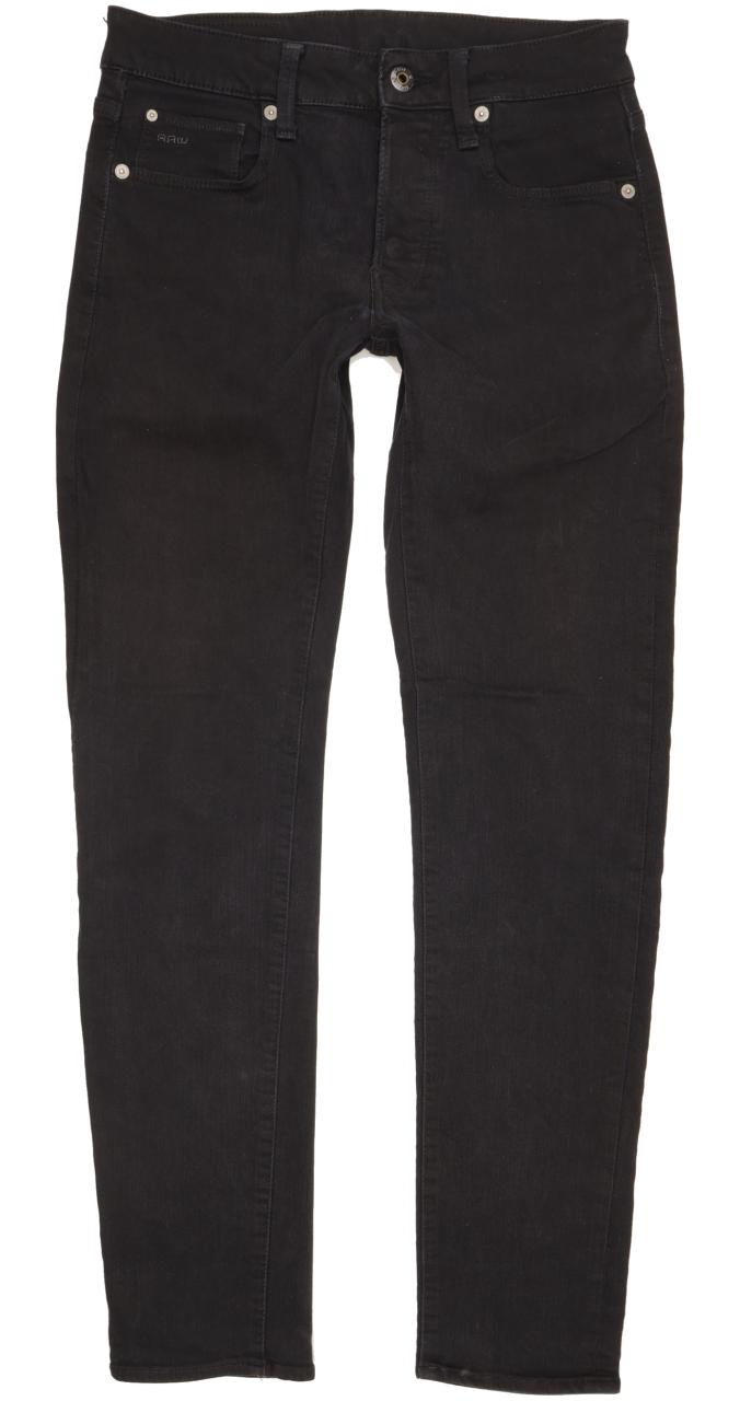 G-Star 3301 Men Black Skinny Slim Stretch Jeans W29 L30