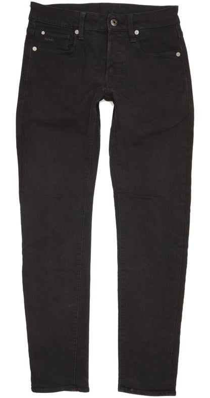 G-Star 3301 Men Black Skinny Slim Stretch Jeans W29 L30