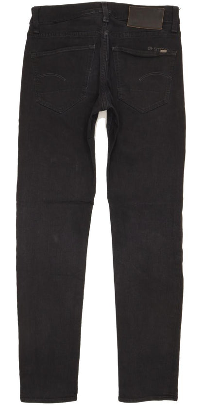 G-Star 3301 Men Black Skinny Slim Stretch Jeans W29 L30