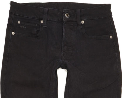 G-Star 3301 Men Black Skinny Slim Stretch Jeans W29 L30