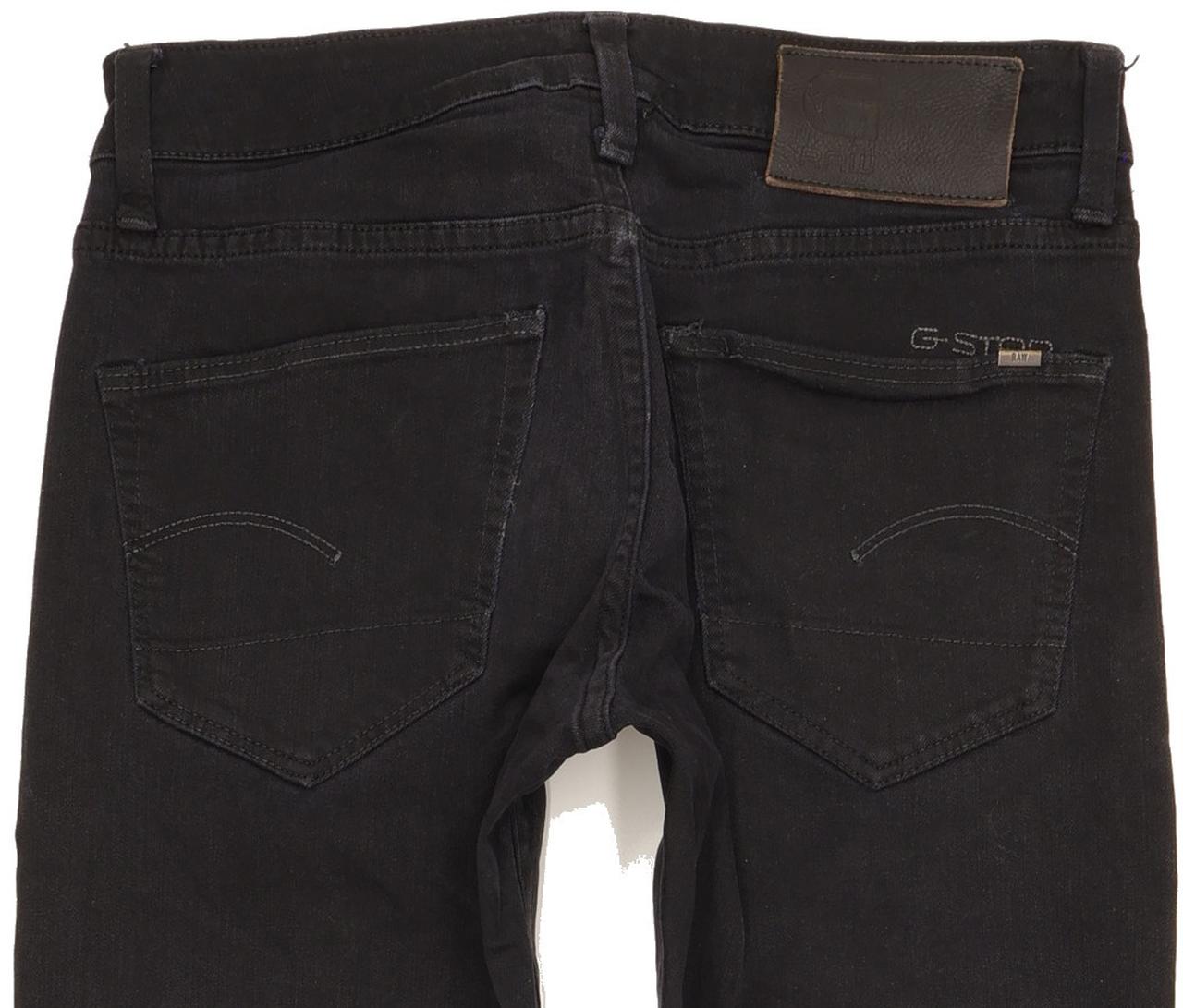 G-Star 3301 Men Black Skinny Slim Stretch Jeans W29 L30