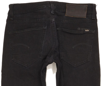 G-Star 3301 Men Black Skinny Slim Stretch Jeans W29 L30
