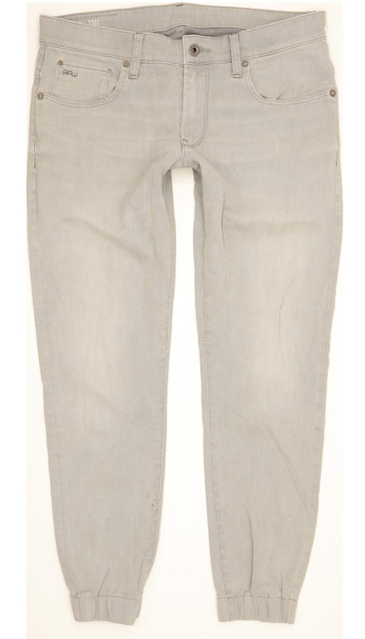 G-Star 3301 Super Men Grey Tapered Slim Stretch Jeans W33 L32