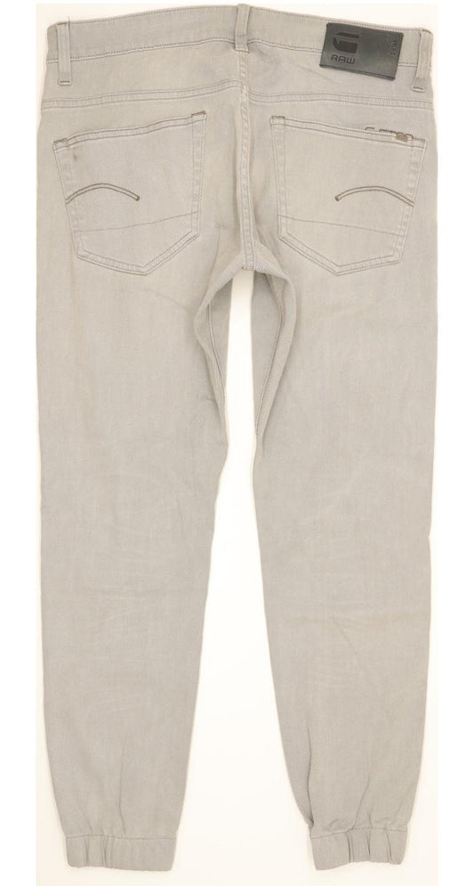 G-Star 3301 Super Men Grey Tapered Slim Stretch Jeans W33 L32