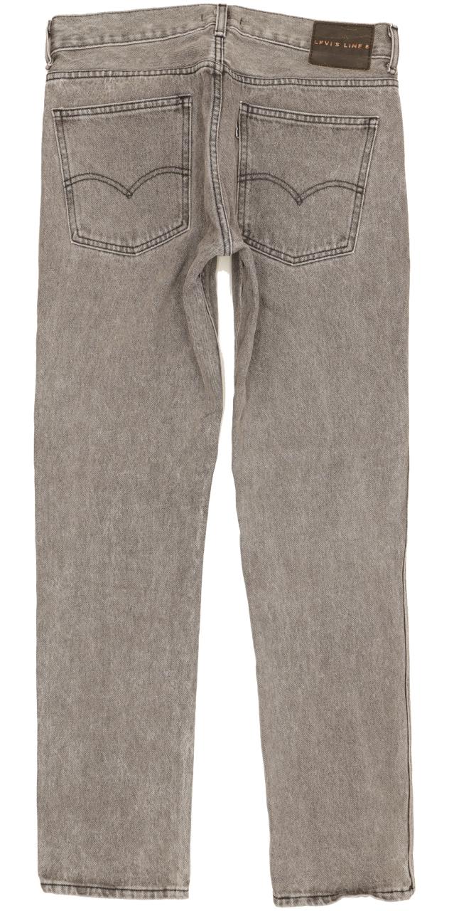 Diesel Line 8 Men Grey Straight Slim Jeans W32 L31