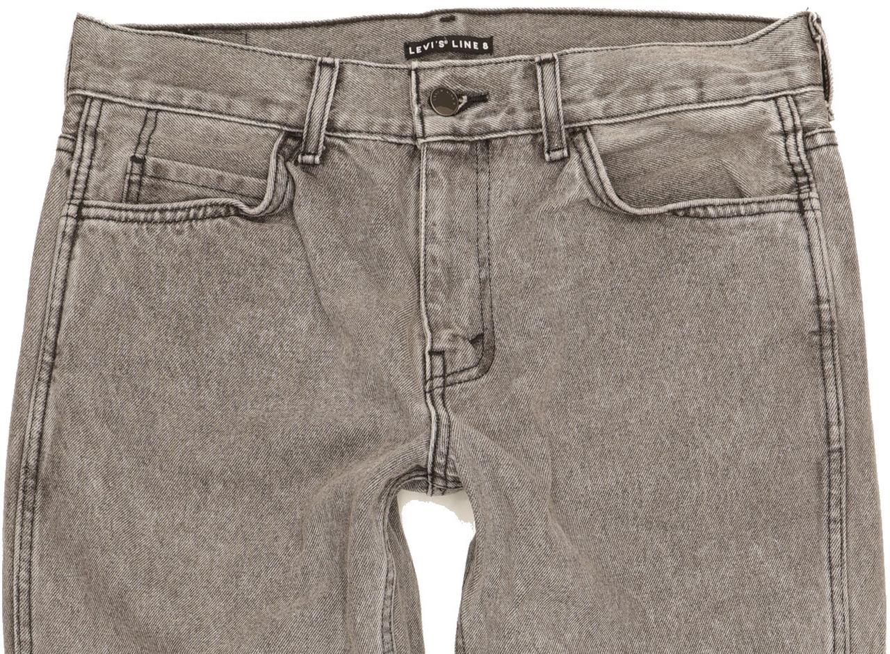 Diesel Line 8 Men Grey Straight Slim Jeans W32 L31